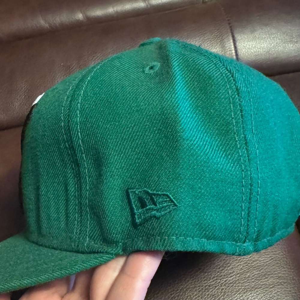 Sold-New Era 59Fifty 10.Deep Green Fitted Wool Hat Sz 7 1/4 RARE Nipsey Hustle - Picture 7 of 12